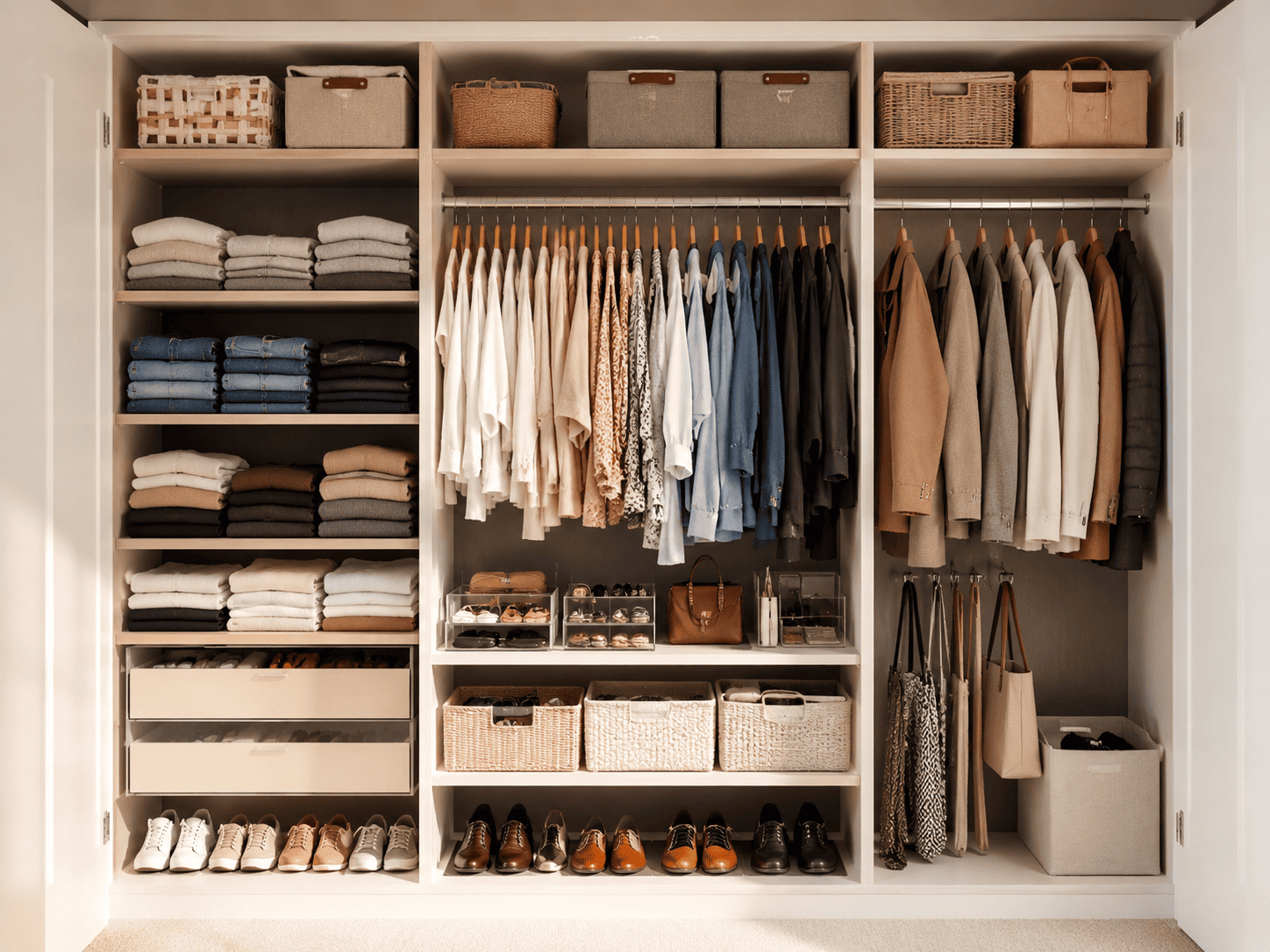 Como organizar guarda-roupa pequeno e aproveitar cada espaço